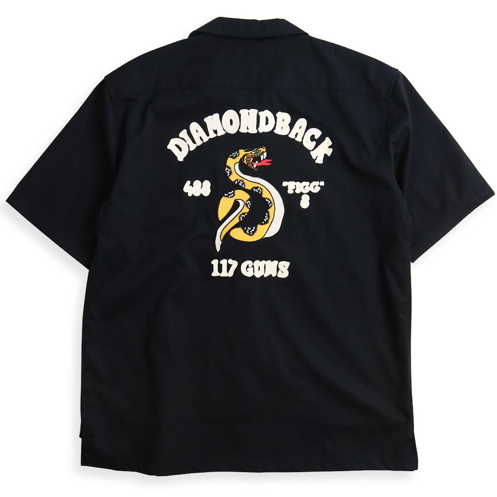 ALCARZA アルカーザ ボウリングシャツ バック刺繍 ボーリングシャツ