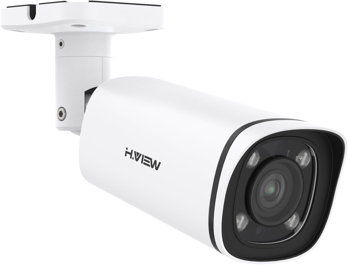 H.VIEW 防犯カメラ 屋内外兼用 800万画素 5X光学ズーム 監視現場カメラ