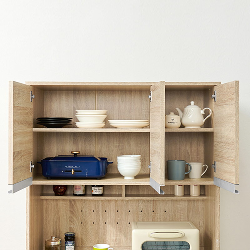 キッチンボード ダークブラウン 幅89cm ダイニングボード レンジ台