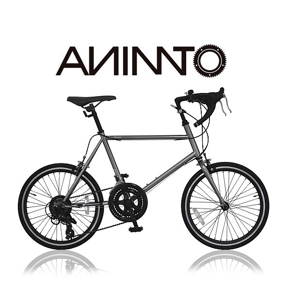 ミニベロ、小径車（折りたたみ型以外）（色：シルバー系）｜自転車車体