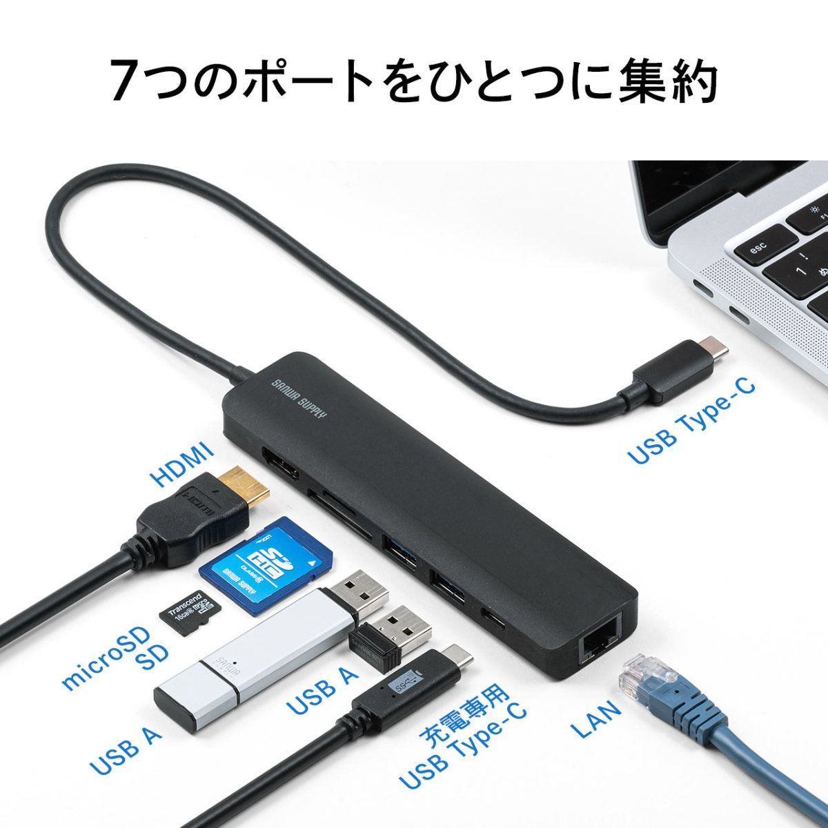 SANWA SUPPLY（サンワサプライ） ドッキングステーション USB Type-C
