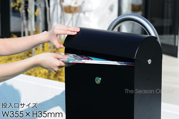 郵便ポスト 壁掛け ME-FA メイファ モデル825 （ブラックのみ