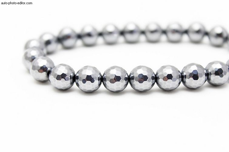 パワーストーン 天然石 テラヘルツ鉱石 ブレスレット 128面ミラー