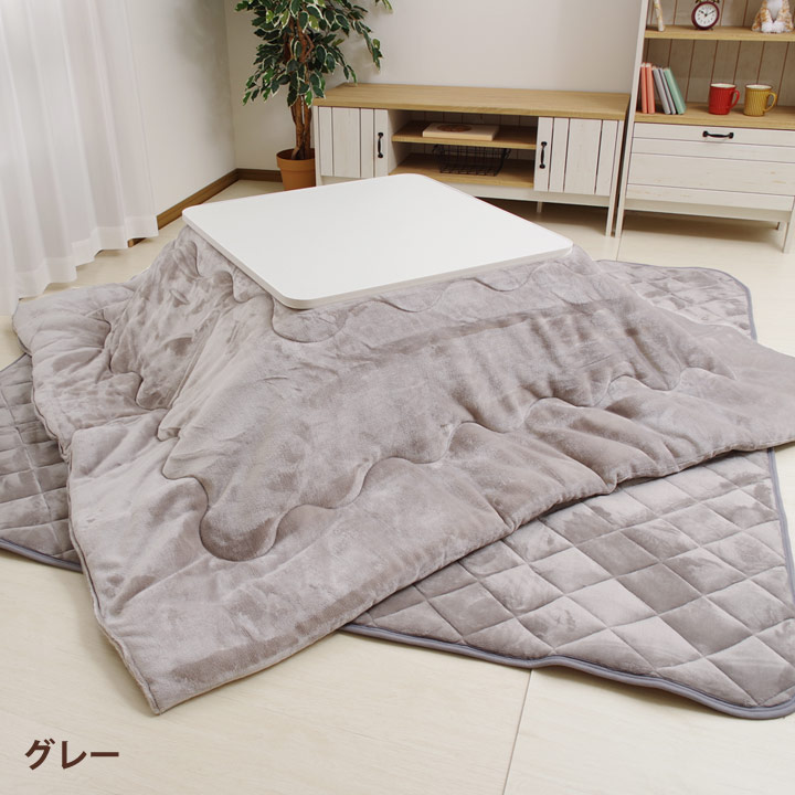 こたつ布団セット 正方形 掛敷セット 約185×185cm「 Dフランネル 掛