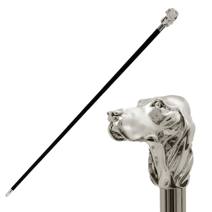 ステッキ 杖 おしゃれ かっこいい 一本杖 セッタードッグ セッター犬