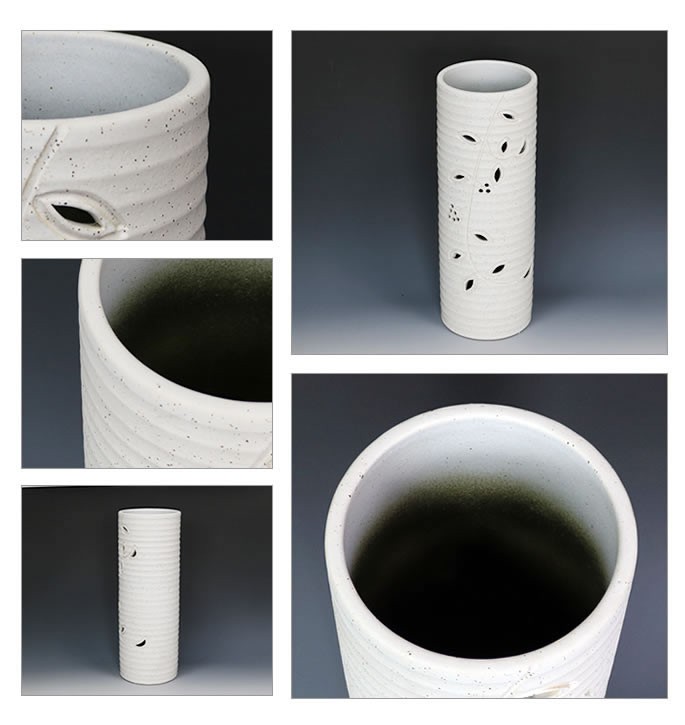 傘立て 陶器 おしゃれ 信楽焼 かさたて 和風 傘入れ モダン 白 玄関