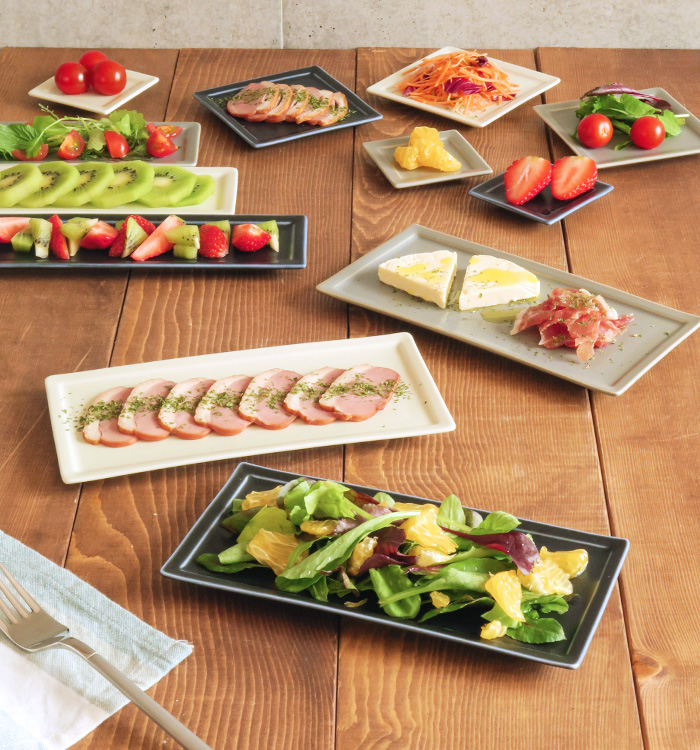 長角皿 フレーム ロングプレート レクタングル 角皿 皿 お皿 プレート