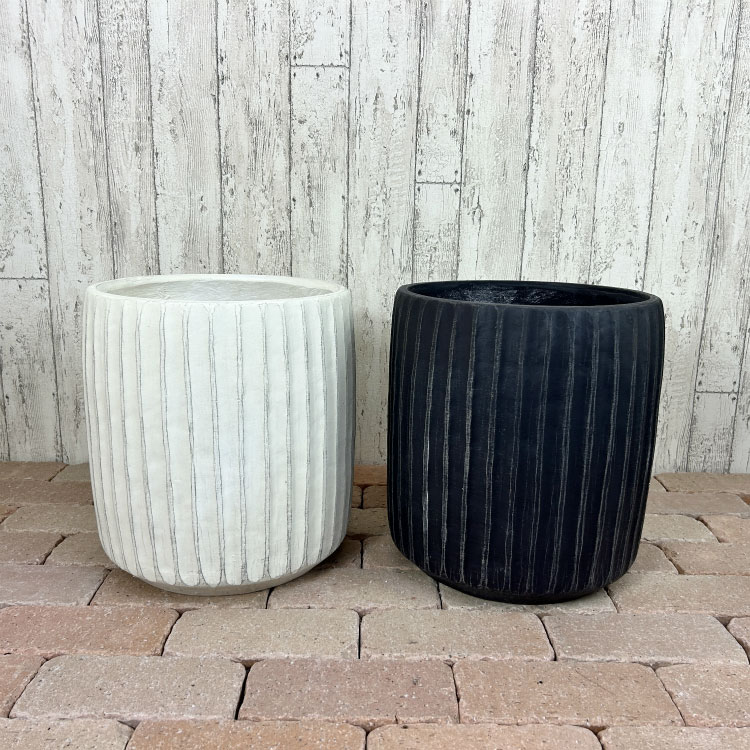 植木鉢 おしゃれ グラスファイバー バーチカルポット UN256-295 9.5号