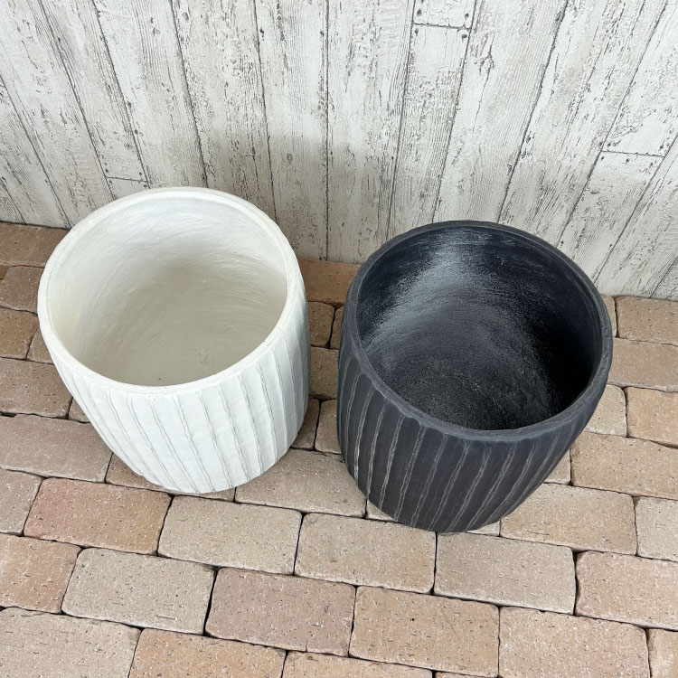 植木鉢 おしゃれ グラスファイバー バーチカルポット UN256-295 9.5号