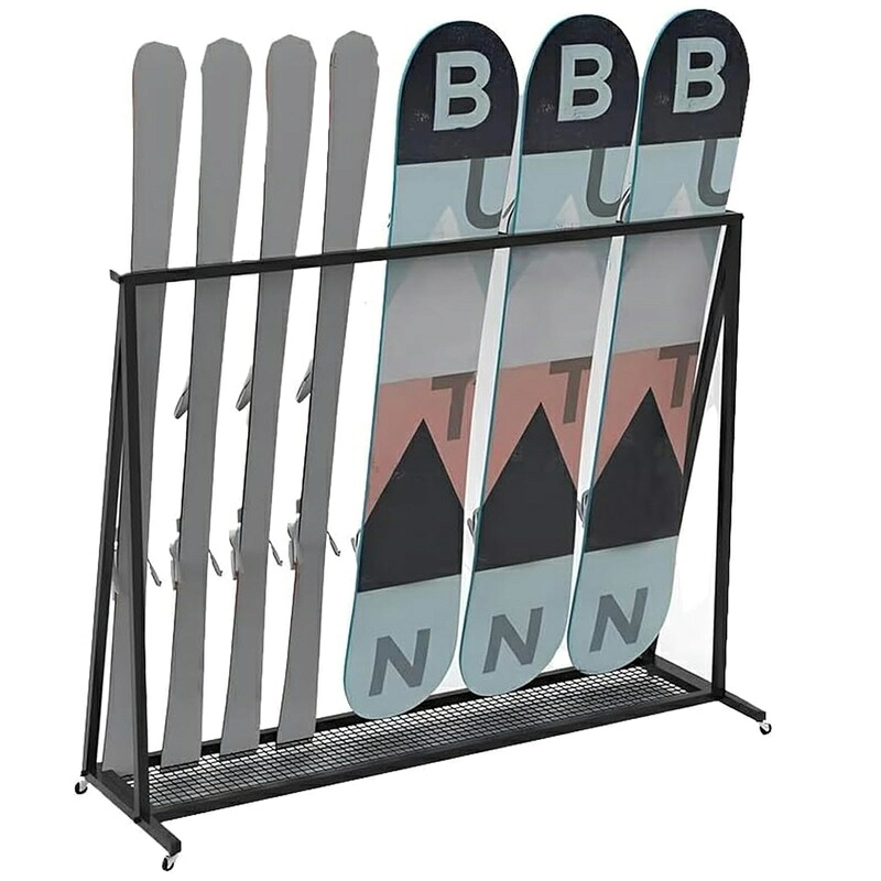 スノーボード収納ラック 金属製 サーフボードラック 縦置き スキー板