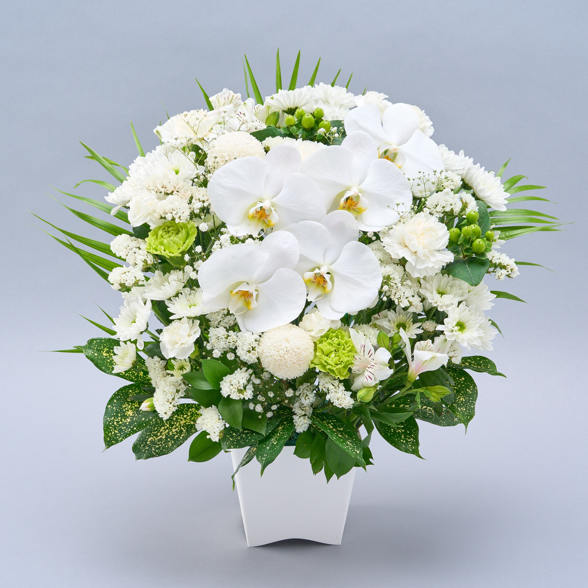 お供え花 フラワーアレンジ 初盆 お供え 供花 仏花 生花 メモリアル