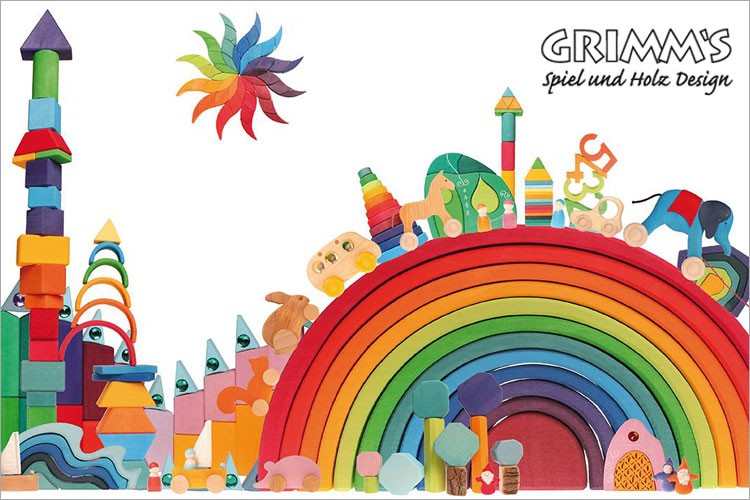 積み木 パズル スタッキングパズル 木製 おもちゃ アーチレインボー