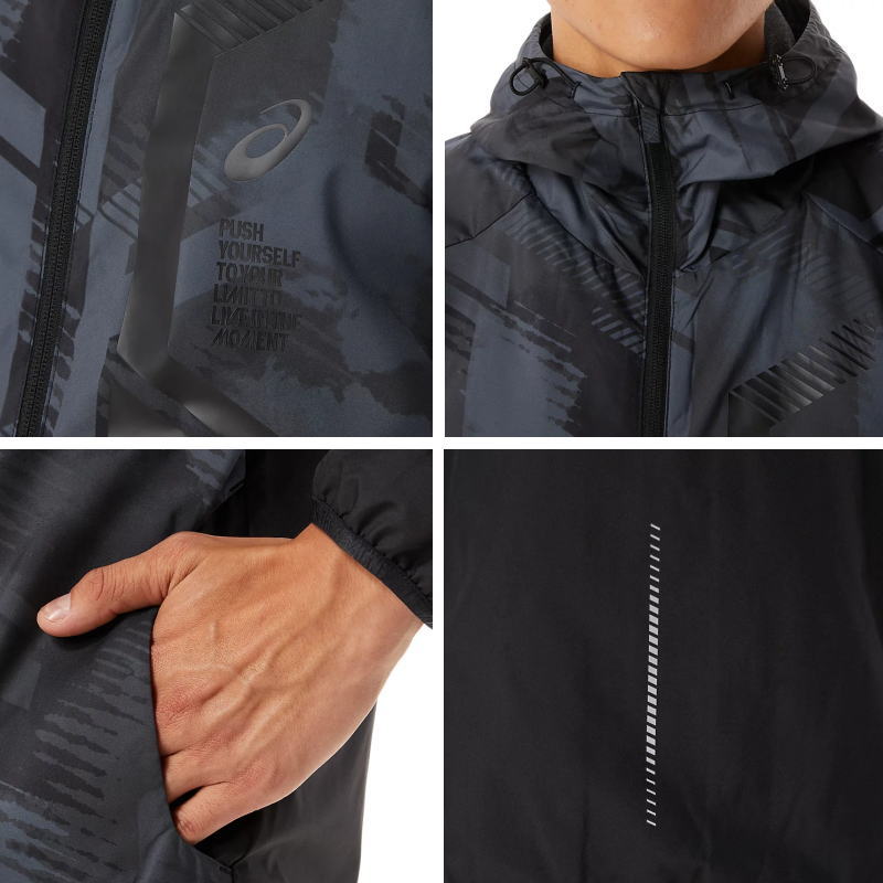 ASICS（アシックス） ウインドブレーカー 上下 メンズ あったか 裏起毛