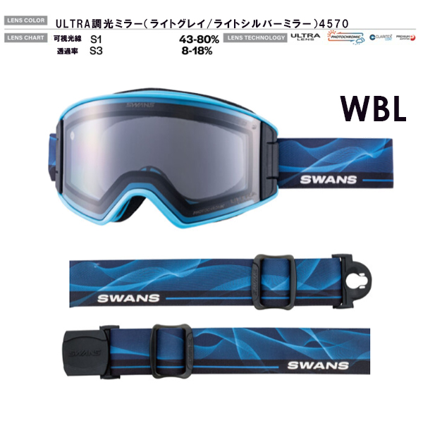 SWANS（スワンズ） OUTBACK ULTRA 調光ミラーモデル スノーゴーグル