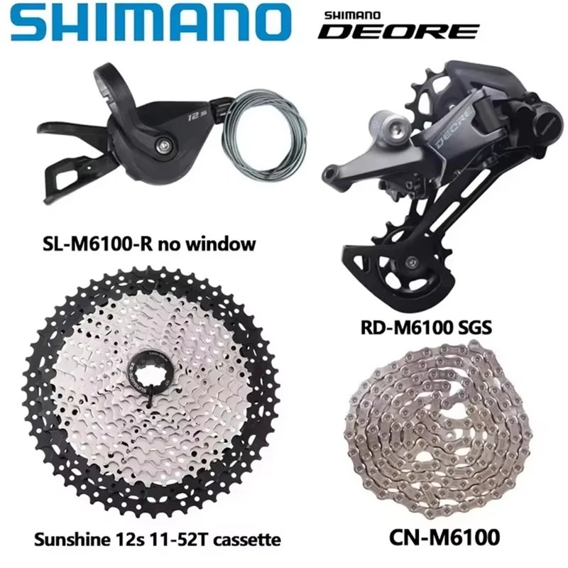 並行輸入品】シマノ deore m6100 1x12s グループセット mtb シフター
