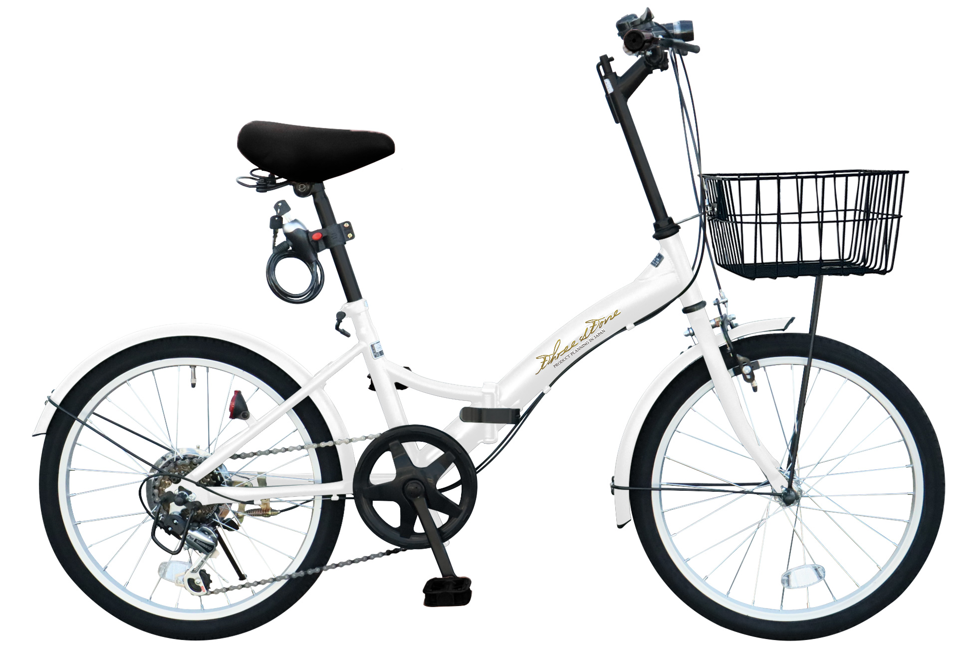 アイジュサイクル 折りたたみ自転車 20インチ シマノ製 6段ギア