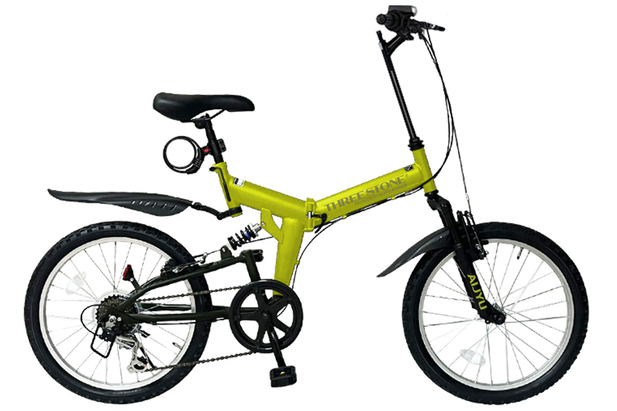 アイジュサイクル 折りたたみ自転車 MTB 20インチ シマノ 6段ギア