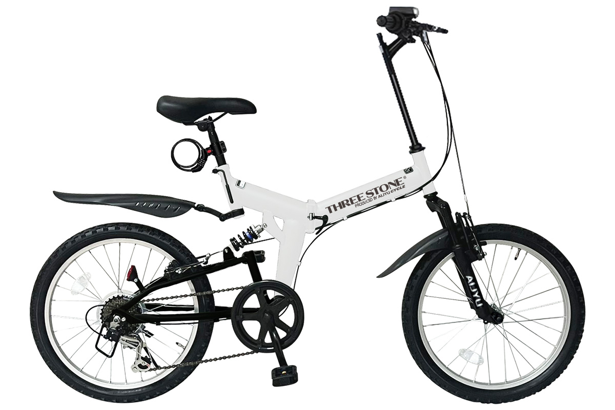 アイジュサイクル 折りたたみ自転車 MTB 20インチ シマノ 6段ギア