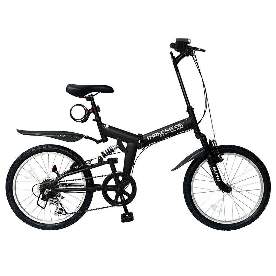 アイジュサイクル ノーパンクタイヤ 折りたたみ自転車 MTB 20インチ