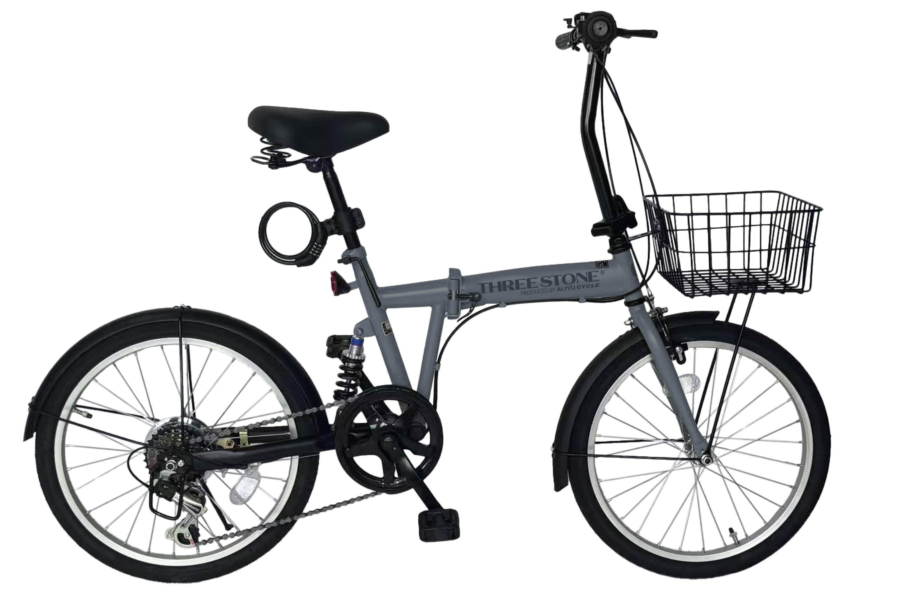 アイジュサイクル 折りたたみ自転車 20インチ シマノ 6段ギア 折り畳み