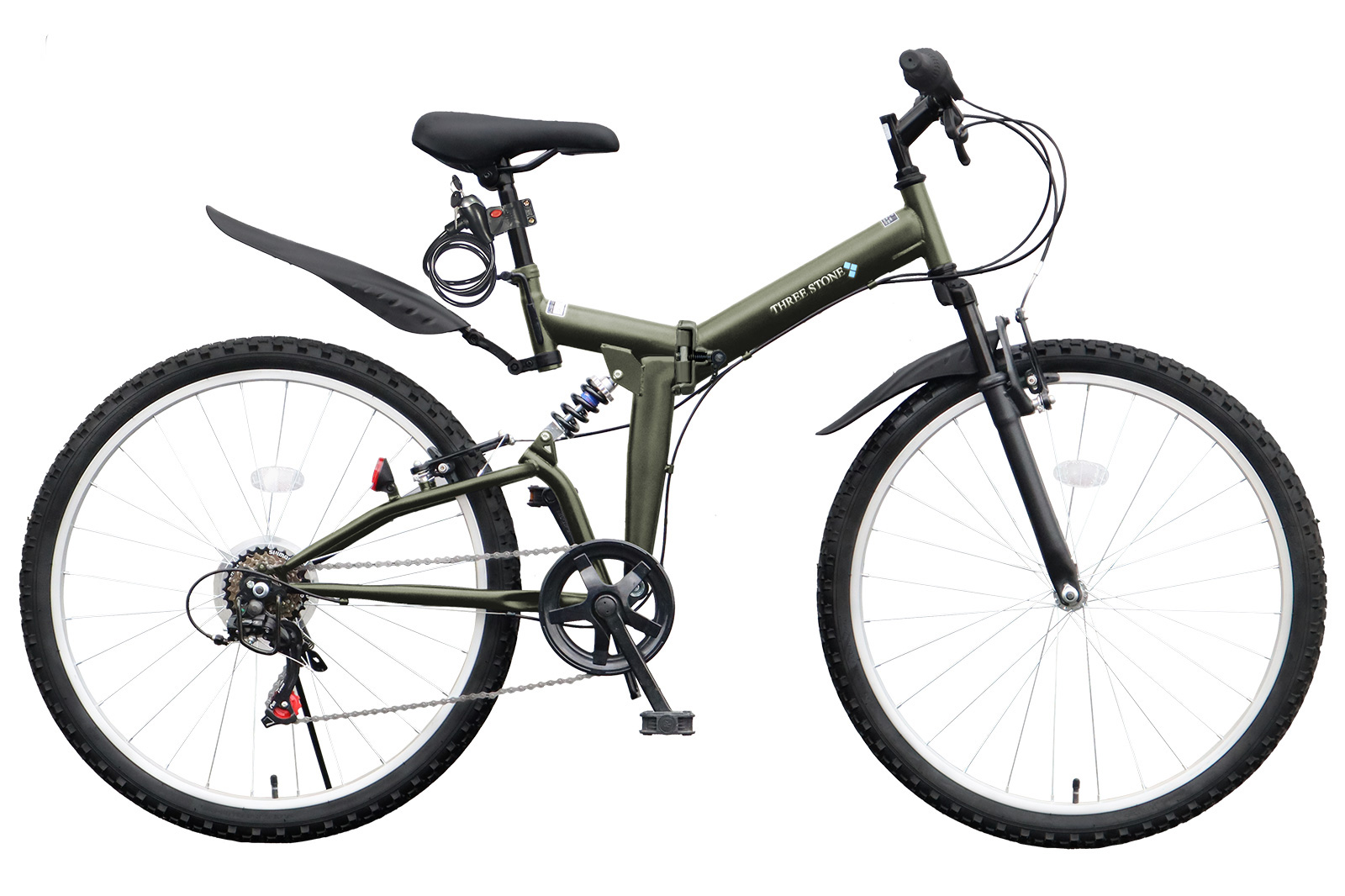 アイジュサイクル 折りたたみ自転車 MTB 26インチ シマノ 6段ギア