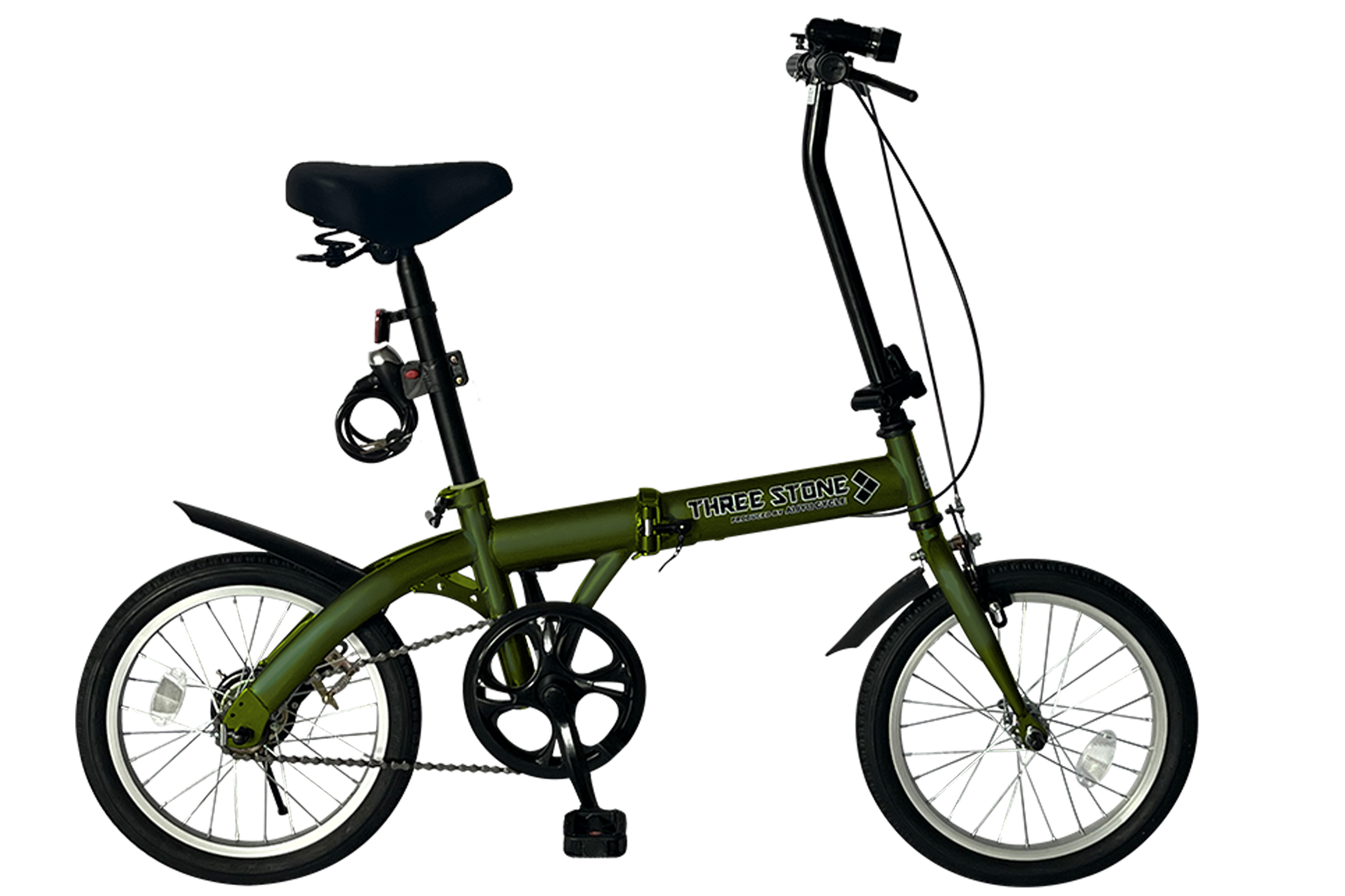 アイジュサイクル ノーパンクタイヤ 折りたたみ自転車 16インチ