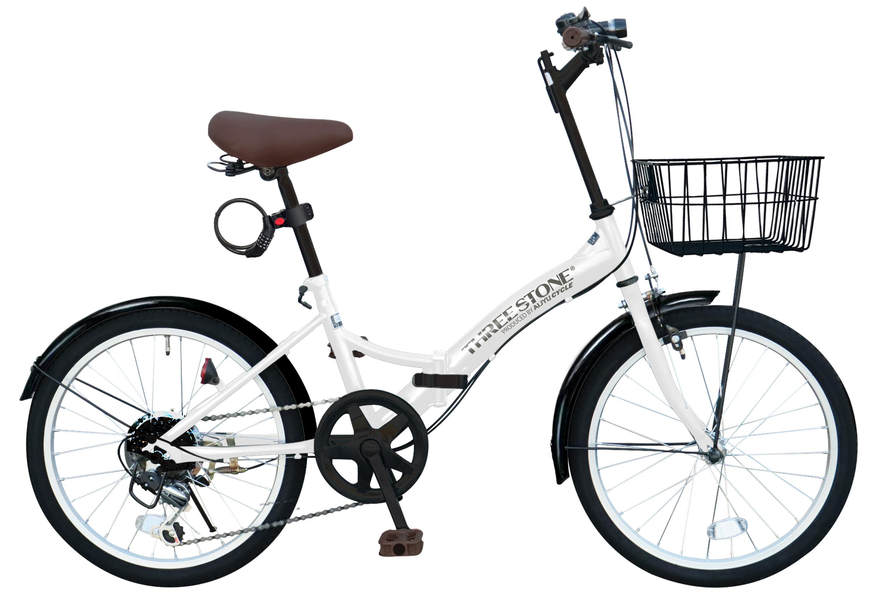 アイジュサイクル 折りたたみ自転車 20インチ シマノ製 6段ギア