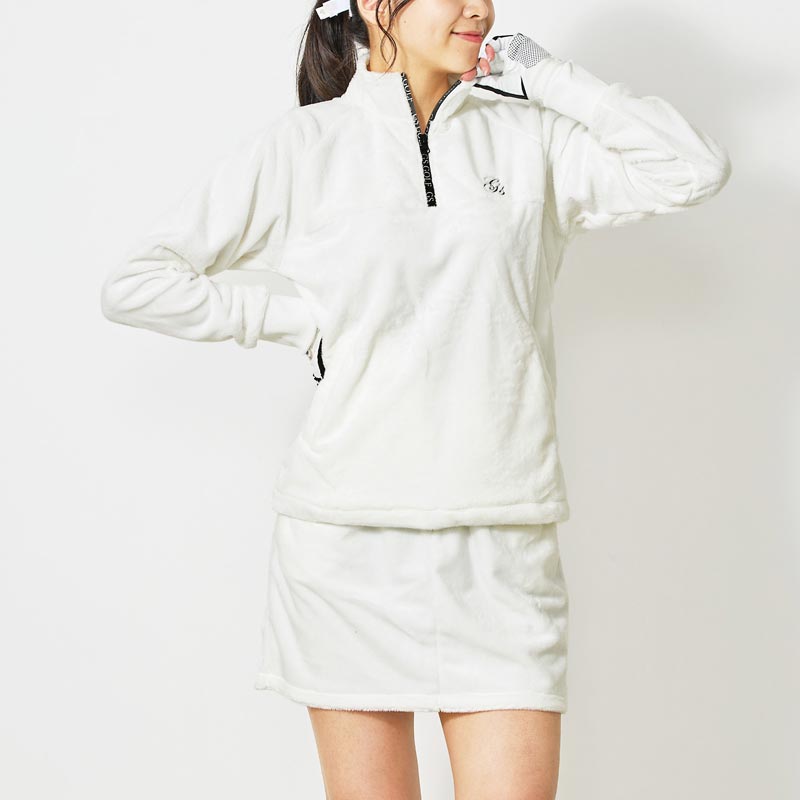 ゴルフウェア レディース 上下セットアップ gs GOLF シャギーフリース