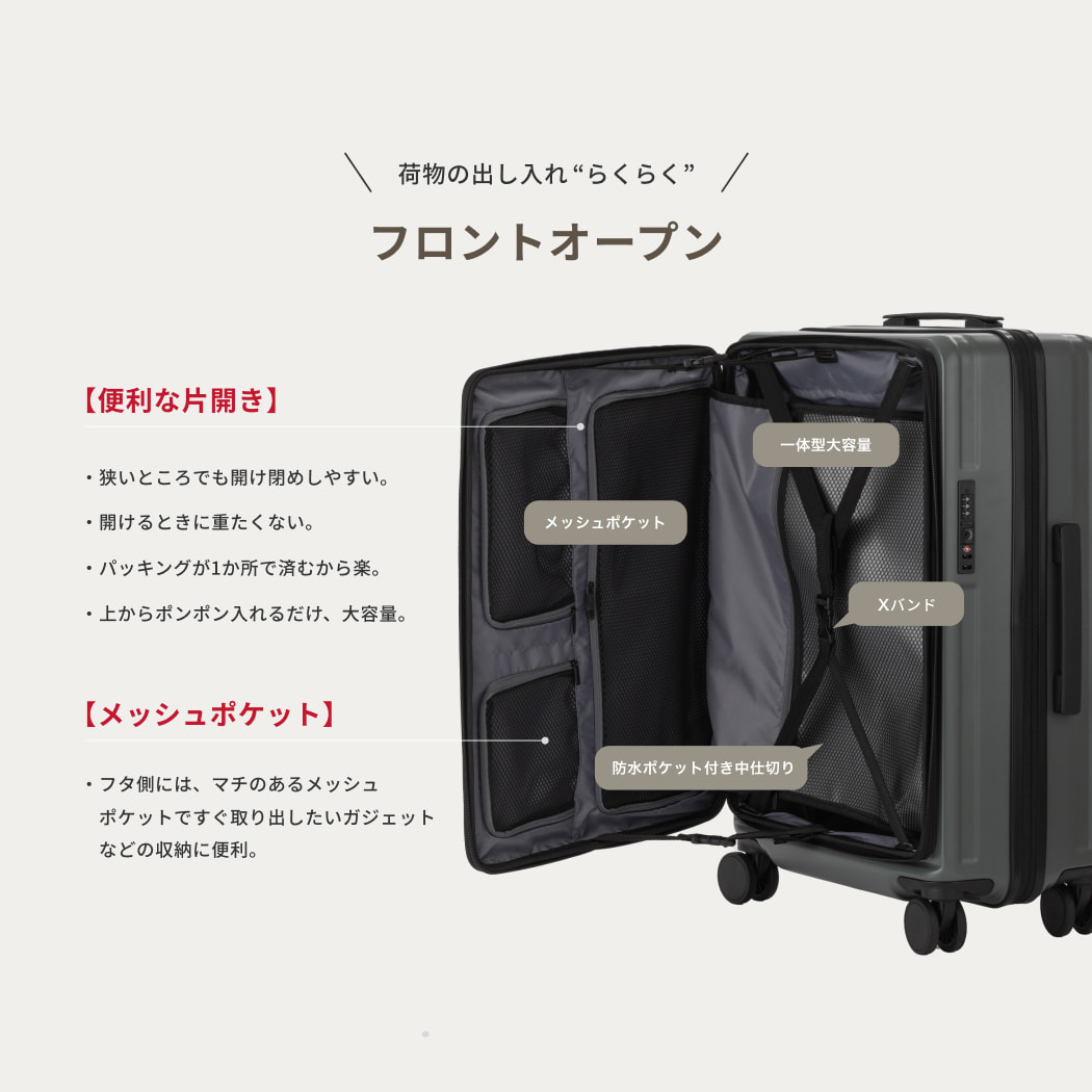 LW 48cm 5524-48 スーツケース キャリーケース ファスナータイプ