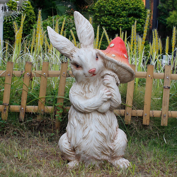 置物 動物 ガーデン 装飾 かわいい ウサギ 彫像 庭 ガーデニング