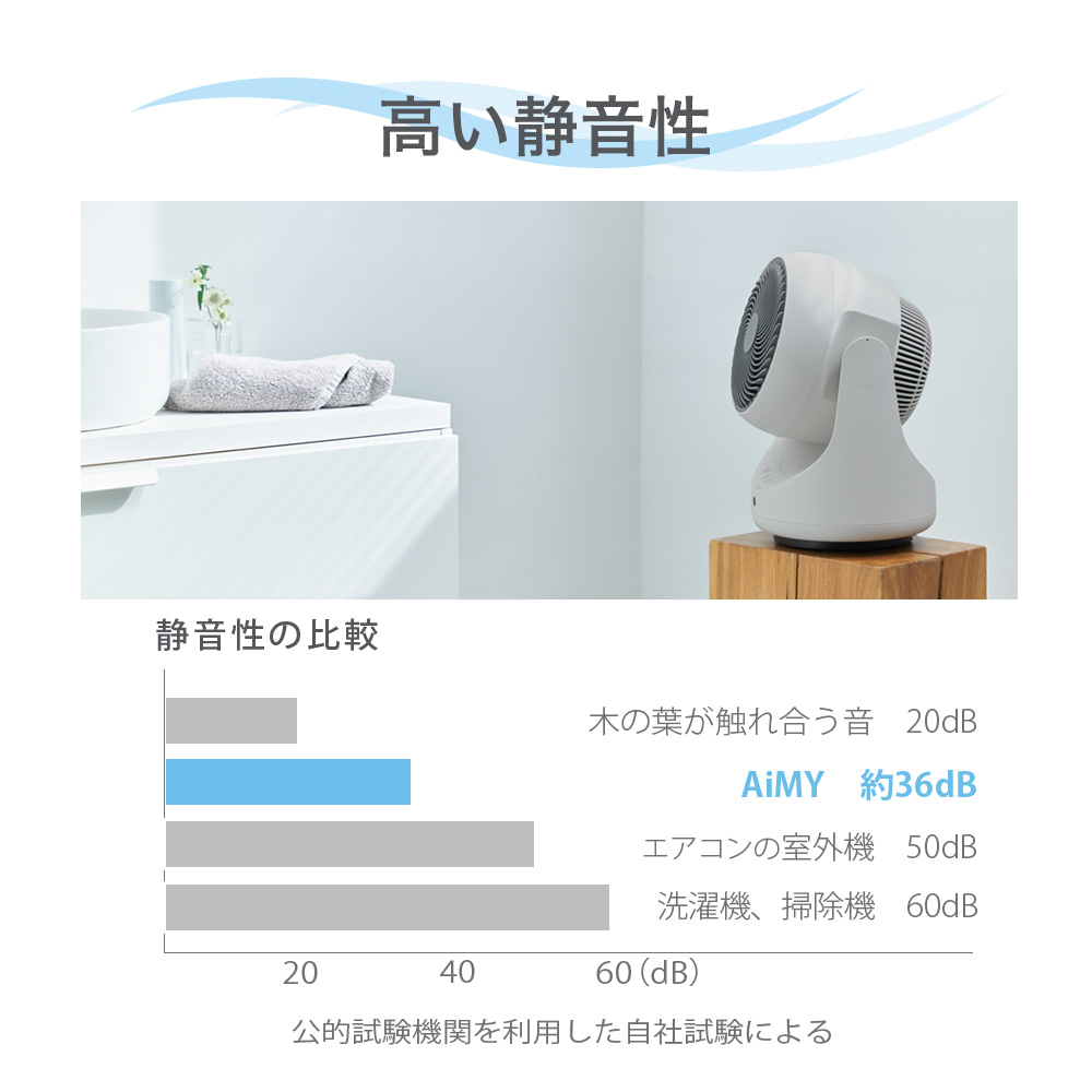 AiMY（エイミー） 温冷サーキュレーター 温風扇風機 温風付き 温風が