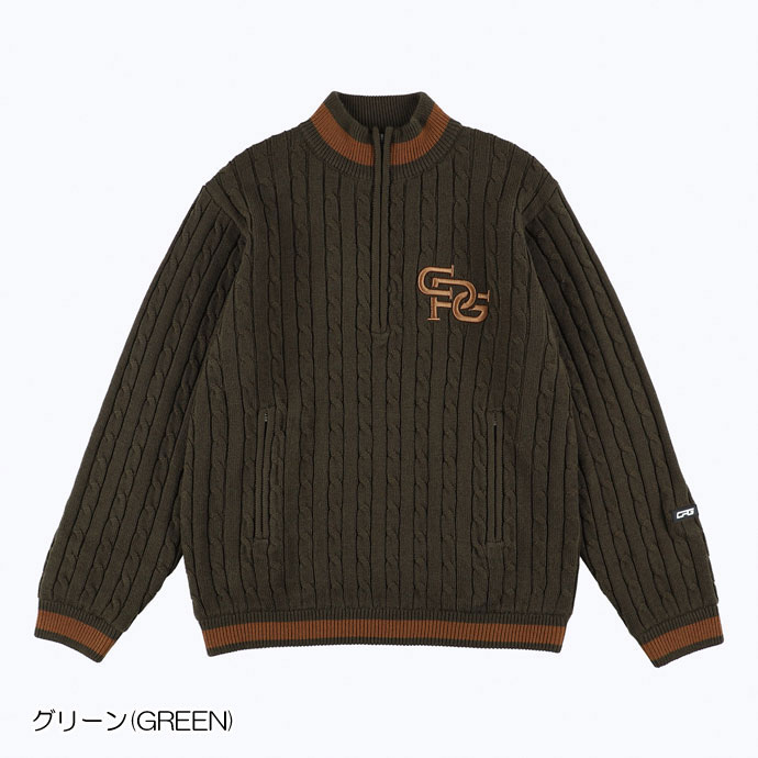 CPG GOLF ゴルフ CPG ハーフジップニットブルゾン 230823234 秋 冬