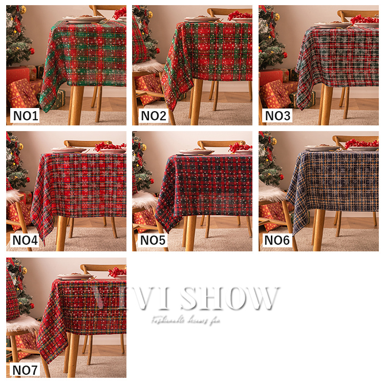 クリスマス テーブルクロス 飾り イラスト テーブルセッティング