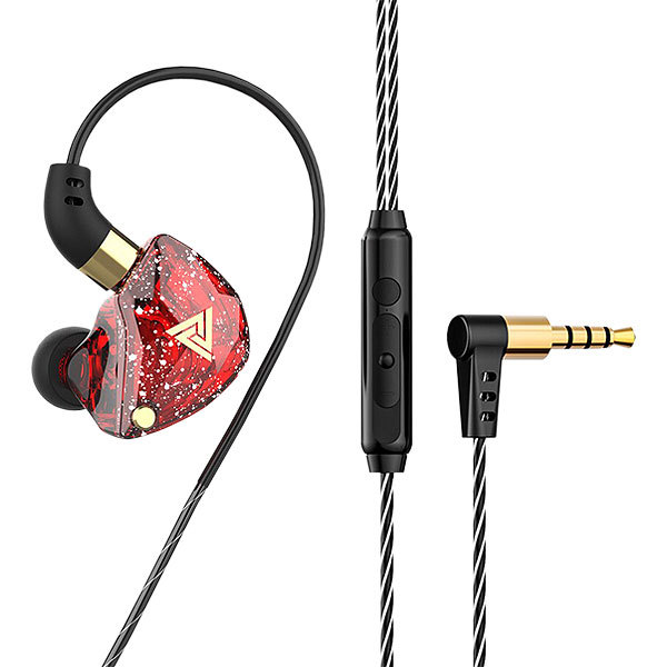 カナル型 耳掛け式 イヤホン 4極 3.5mm 有線接続 リモコン付き マイク