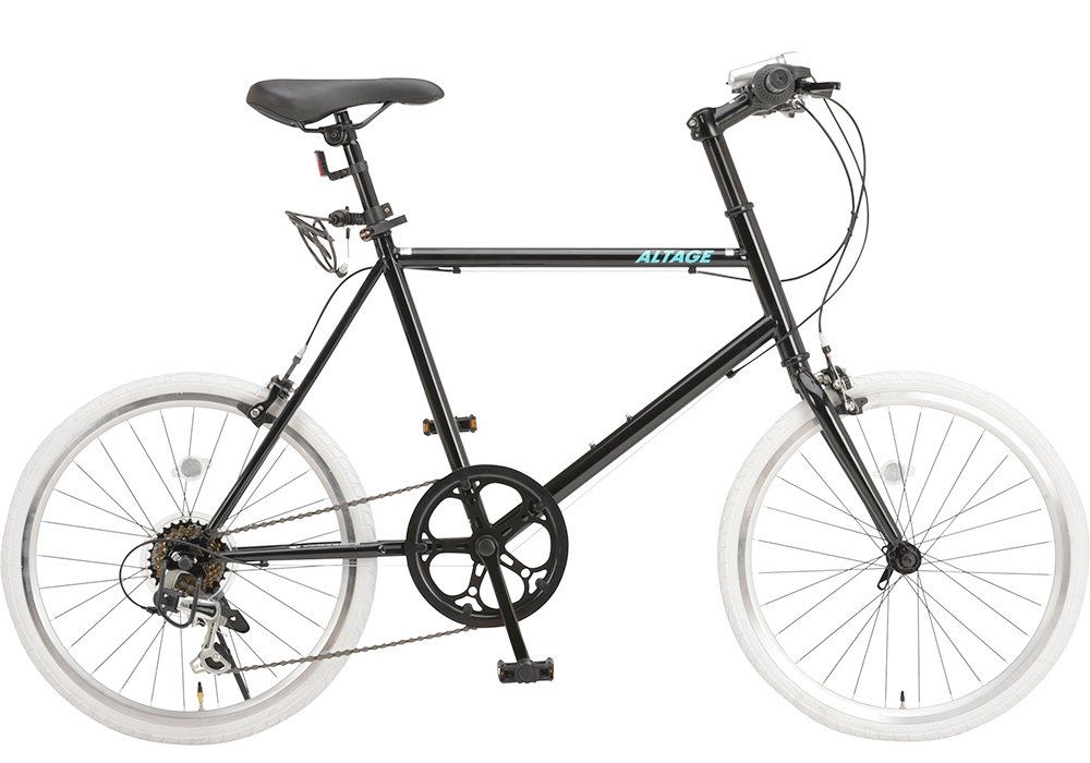 オオトモ 自転車 ミニベロ 20インチ シマノ7段変速 LEDライト・カギ