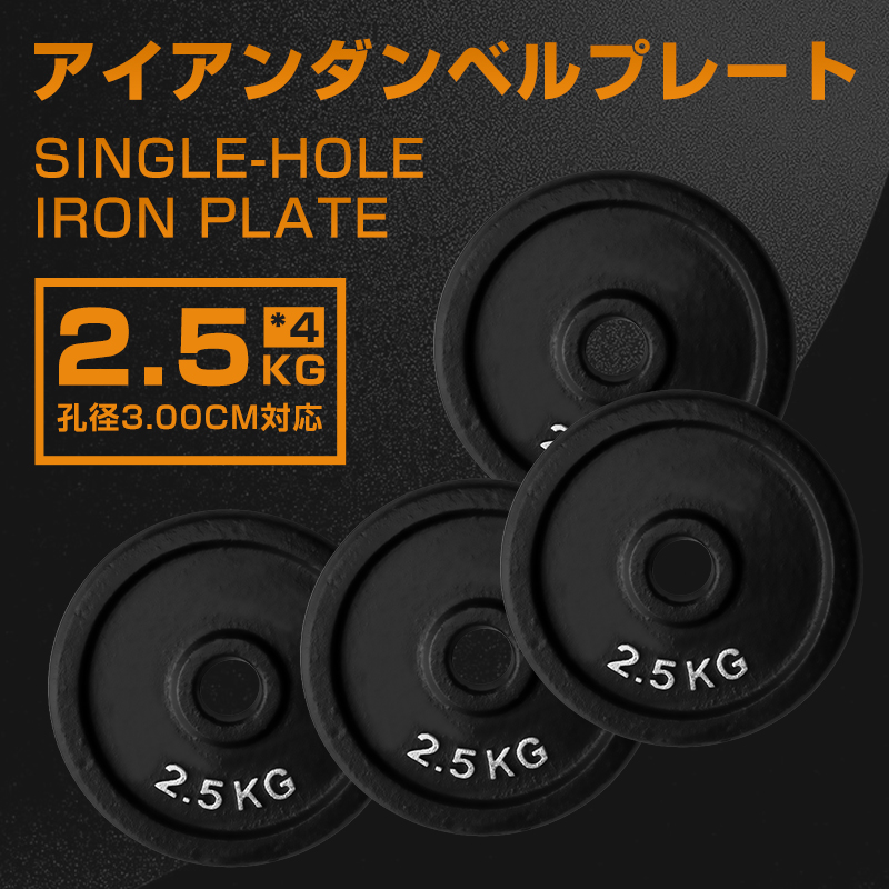 即納!ダンベルプレート バーベル プレート シャフト径28mm対応 穴径