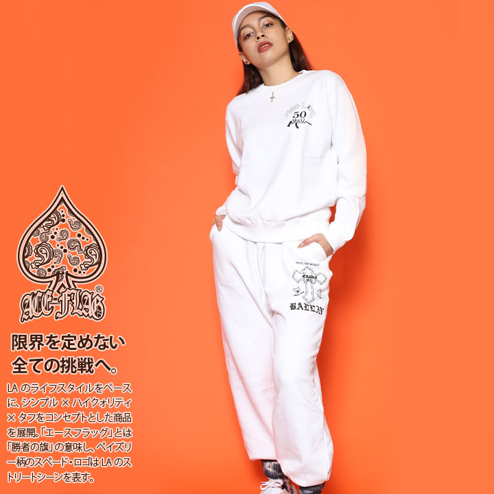 ACEFLAG（エースフラッグ） 上下セット 長袖 ブランド スケボー 大きい