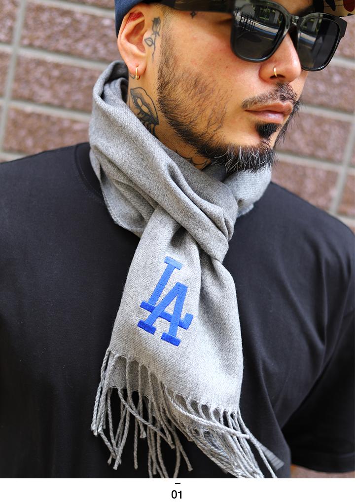 MLB ロサンゼルス ドジャース LA ヤンキース NY マフラー 日本製