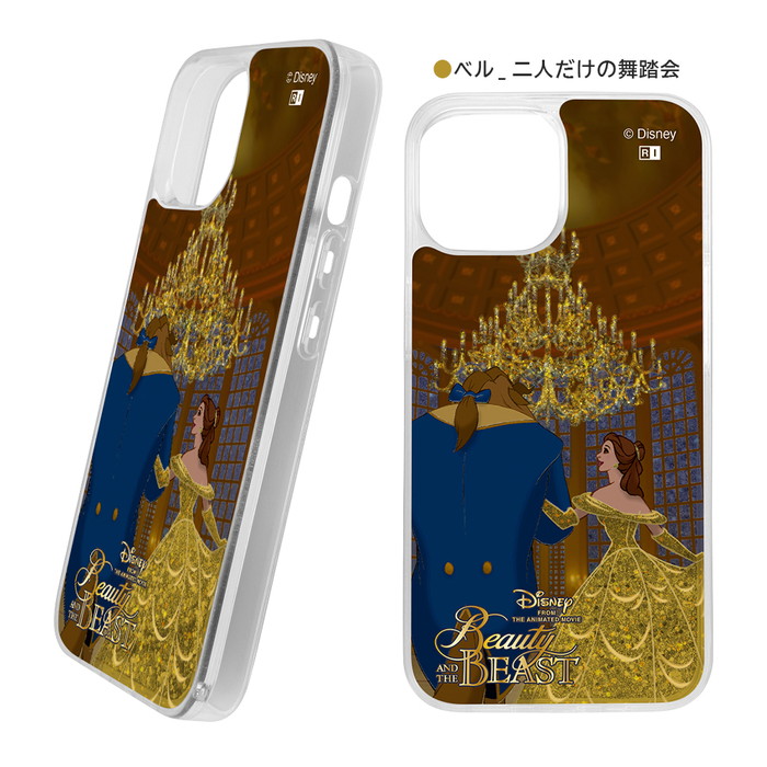 Disney（ディズニー） iPhone 15 ケース ベル 美女と野獣 クリアケース