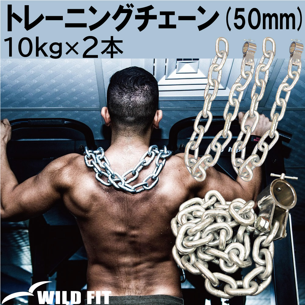 WILD FIT（ワイルドフィット） トレーニングチェーン Φ50mm用 (10kg×2