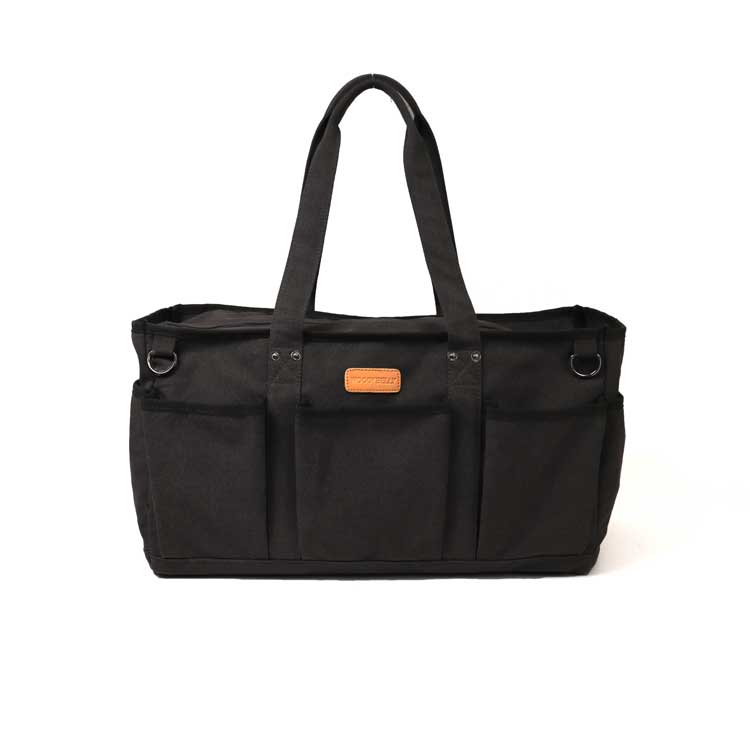 8ポケット搭載 キャンプギアバッグ Lサイズ 帆布 アウトドア 道具入れ