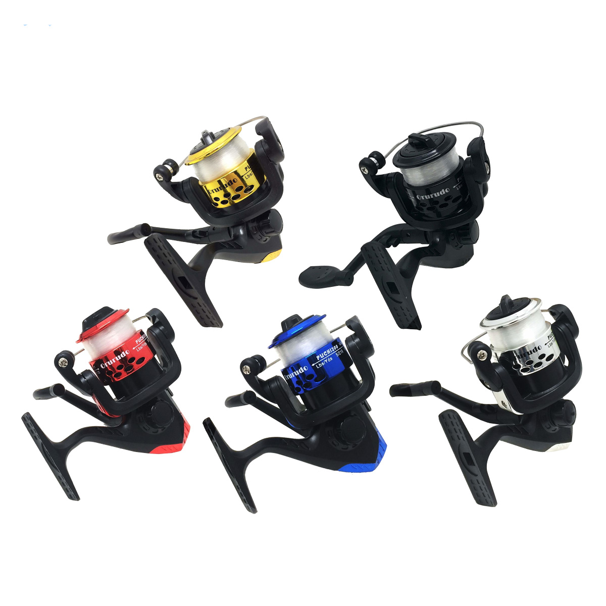 オルルド釣具 スピニングリール 5カラーセット サビキ ちょい投げ