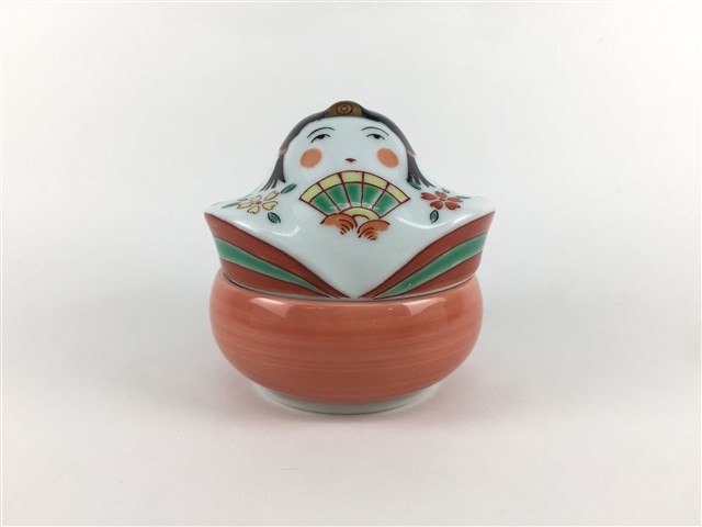 有田焼 幸楽窯 お雛様 豆蓋物(男雛(お殿様) /女雛(お雛様) )【おひな