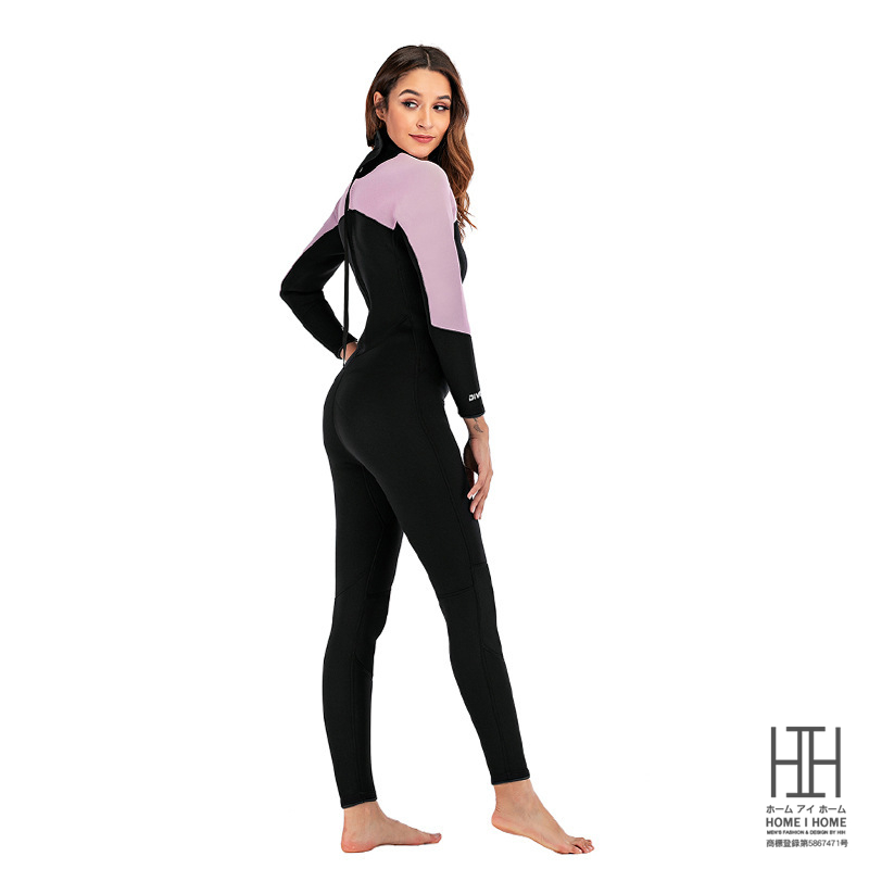 ウェットスーツ フルスーツ レディース 防寒 ストレッチ 保温 バック