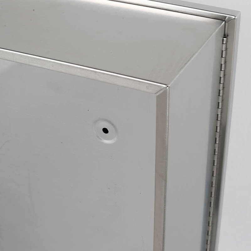 DULTON（ダルトン） ステンレス スチール キャビネット ミラー付き収納