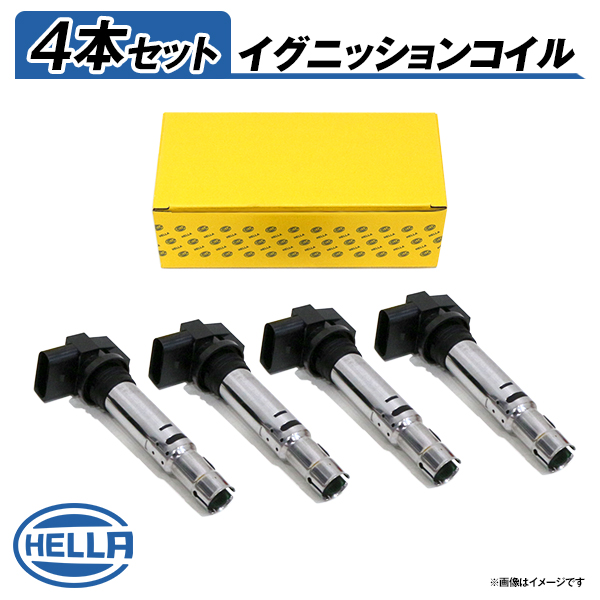 5DA193175-921 4本 AUDI A4 8KCDN イグニッションコイル Hella ヘラ