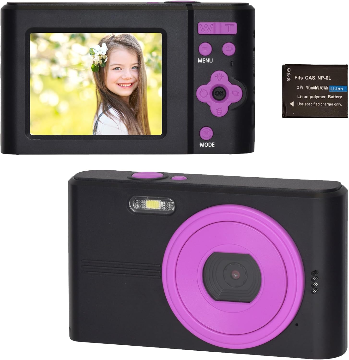 New Bridge KEIYO デジタルカメラ NT-DC001 首掛け用ストラップ付き