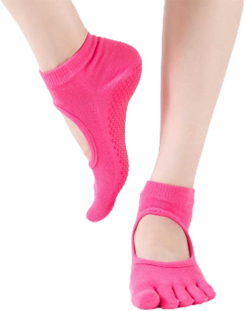 ヨガソックス ピラティス 靴下 レディース 滑り止め 5本指 ヨガ靴下