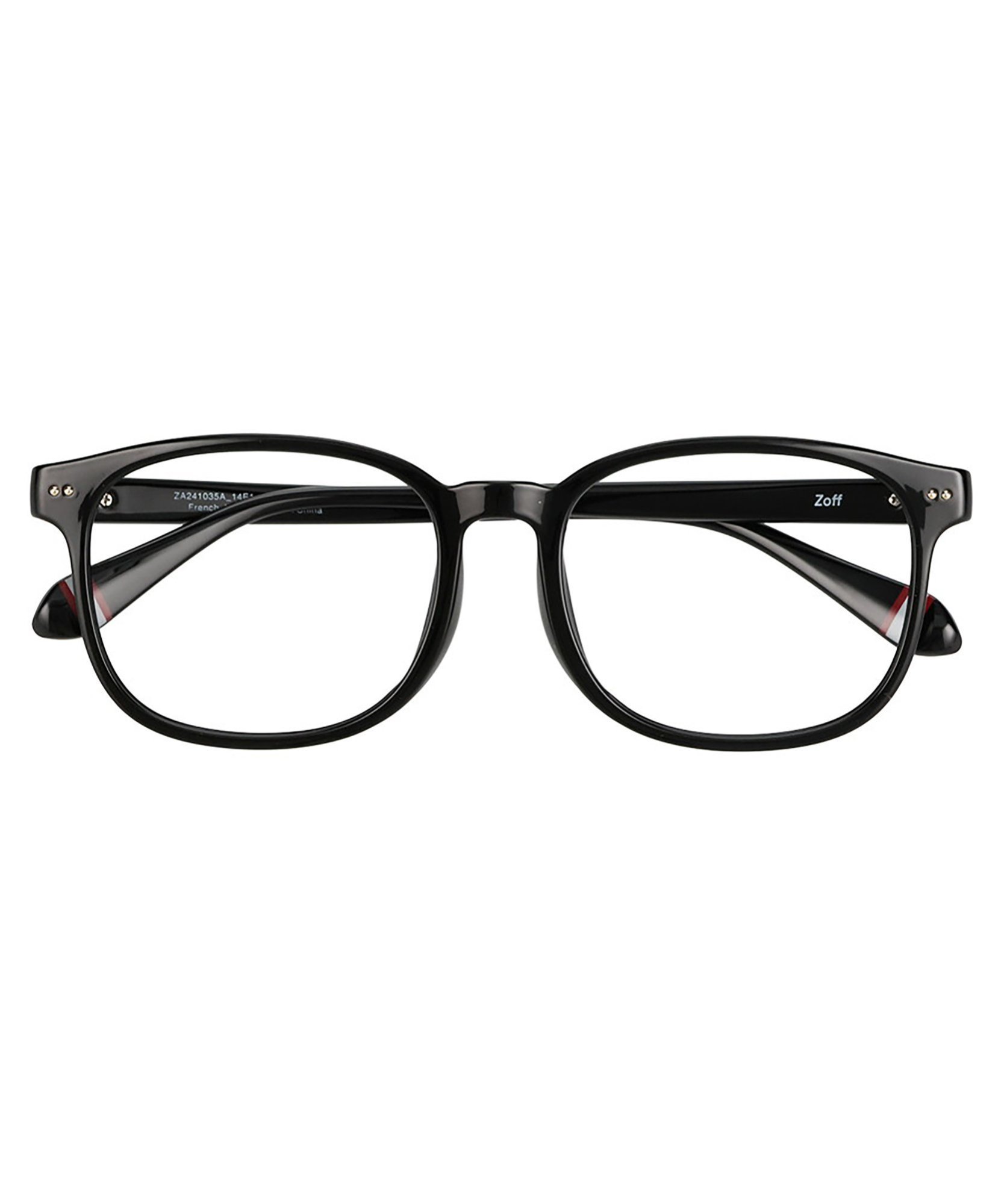 Zoff（ゾフ） ウェリントン型 メガネ プラスチックフレーム レトロ