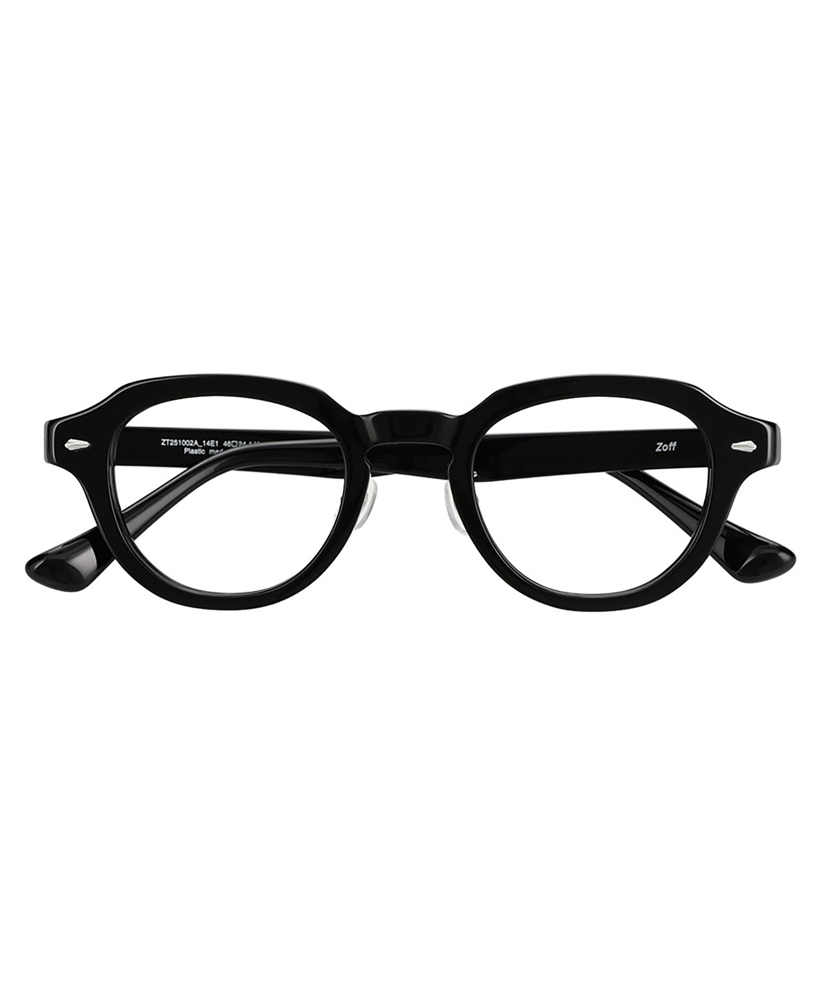Zoff（ゾフ） メガネ｜黒縁フレーム 伊達めがね 度付き（レンズ交換券